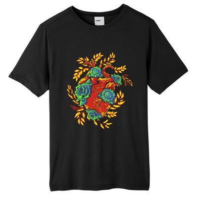 Earth Day Half Nature Half Heart Gift Tall Fusion ChromaSoft Performance T-Shirt