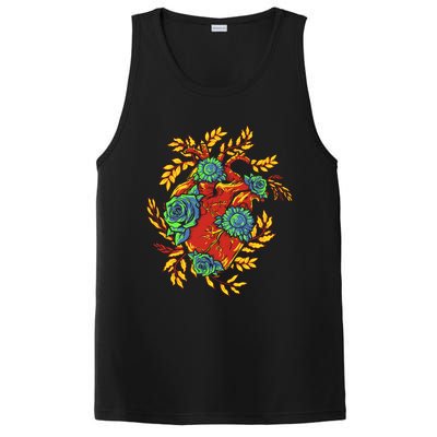 Earth Day Half Nature Half Heart Gift PosiCharge Competitor Tank