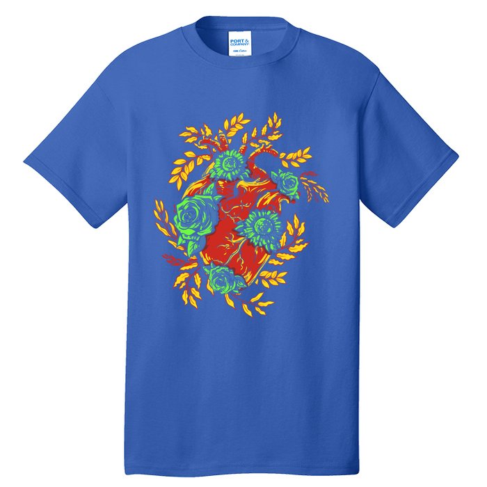 Earth Day Half Nature Half Heart Gift Tall T-Shirt