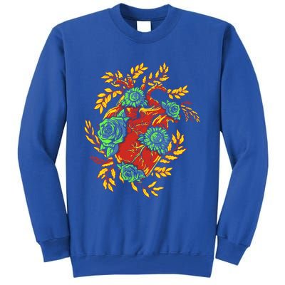 Earth Day Half Nature Half Heart Gift Tall Sweatshirt