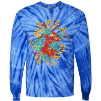 Earth Day Half Nature Half Heart Gift Tie-Dye Long Sleeve Shirt