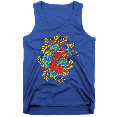 Earth Day Half Nature Half Heart Gift Tank Top