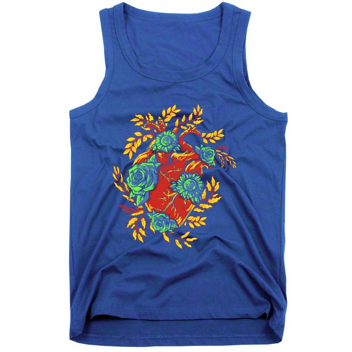 Earth Day Half Nature Half Heart Gift Tank Top