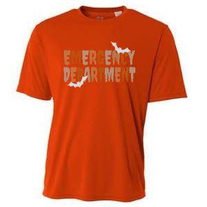 Emergency Departt Halloween Emergency Room Nursing Nurse Cute Gift Cooling Performance Crew T-Shirt