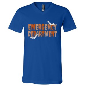 Emergency Departt Halloween Emergency Room Nursing Nurse Cute Gift V-Neck T-Shirt