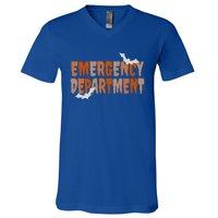 Emergency Departt Halloween Emergency Room Nursing Nurse Cute Gift V-Neck T-Shirt