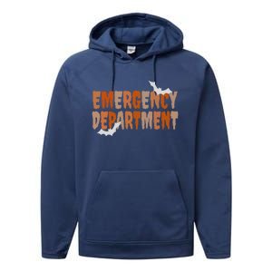 Emergency Departt Halloween Emergency Room Nursing Nurse Cute Gift Performance Fleece Hoodie