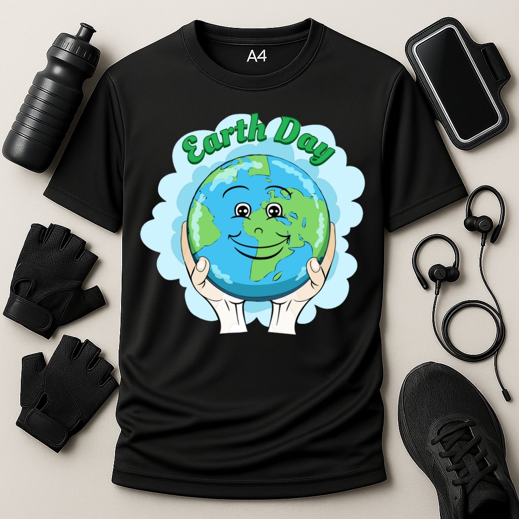 Earth Day Happy Globe Performance Shirt