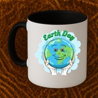 Earth Day Happy Globe Mug