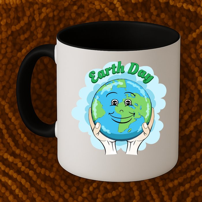 Earth Day Happy Globe Mug