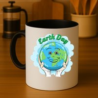 Earth Day Happy Globe Mug