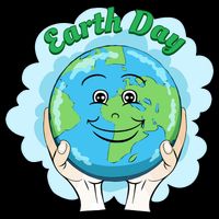 Earth Day Happy Globe Drawstring Bag