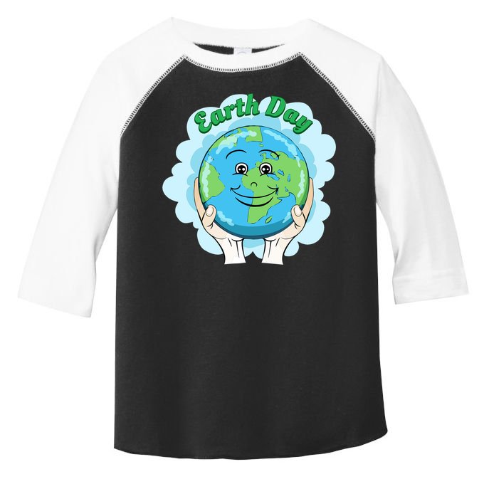 Earth Day Happy Globe Toddler Fine Jersey T-Shirt