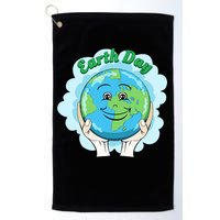 Earth Day Happy Globe Golf Towel
