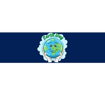 Earth Day Happy Globe Bumper Sticker