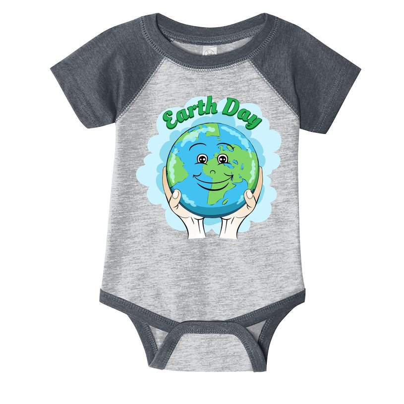 Earth Day Happy Globe Infant Baby Jersey Bodysuit