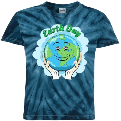 Earth Day Happy Globe Kids Tie-Dye T-Shirt