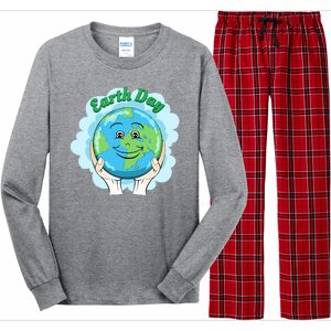 Earth Day Happy Globe Long Sleeve Pajama Set