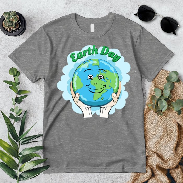 Earth Day Happy Globe Premium T-Shirt