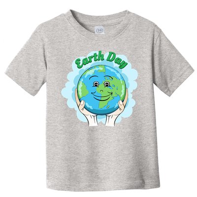 Earth Day Happy Globe Toddler T-Shirt