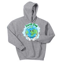 Earth Day Happy Globe Kids Hoodie