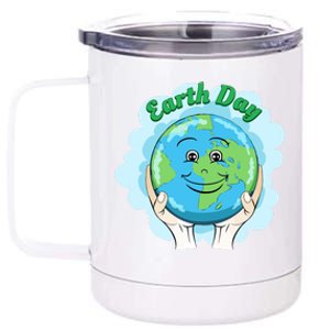 Earth Day Happy Globe 12 oz Stainless Steel Tumbler Cup