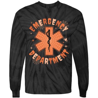 Emergency Department Halloween Tie-Dye Long Sleeve Shirt