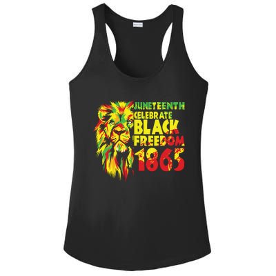 Emancipation Day Is Great With 1865 Juneteenth Celebrate Day Ladies PosiCharge Competitor Racerback Tank