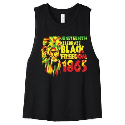 Emancipation Day Is Great With 1865 Juneteenth Celebrate Day Women's Racerback Cropped Tank