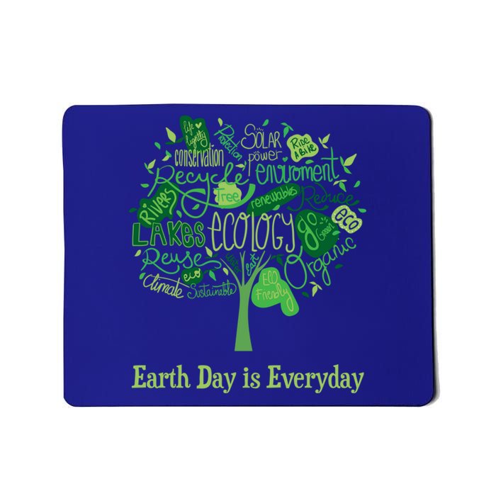 Earth Day Is Everyday Global Warming And Climate Graphic Gift Mousepad