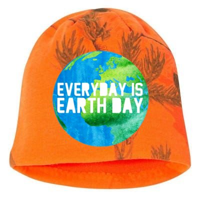 Every Day Is Earth Day 1970 Environtal Green Gift Kati - Camo Knit Beanie