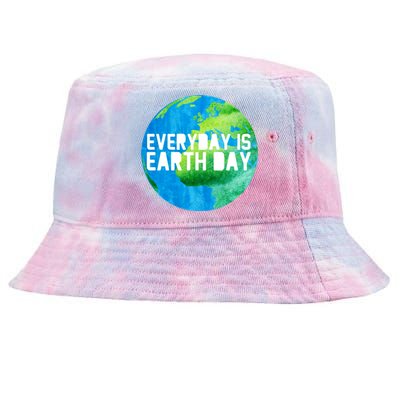 Every Day Is Earth Day 1970 Environtal Green Gift Tie-Dyed Bucket Hat