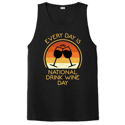 Every Day Is National Wine Day Gift Wine Tasting Cool Gift PosiCharge Competitor Tank