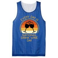 Every Day Is National Wine Day Gift Wine Tasting Cool Gift Mesh Reversible Basketball Jersey Tank