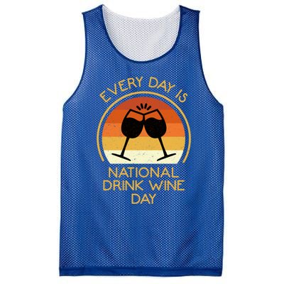 Every Day Is National Wine Day Gift Wine Tasting Cool Gift Mesh Reversible Basketball Jersey Tank