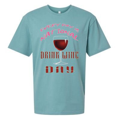 Every Day Is National Wine Ing Day Meaningful Gift Sueded Cloud Jersey T-Shirt