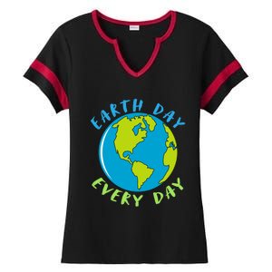 Earth Day Is Everyday Happy Earth Day Cool Gift Ladies Halftime Notch Neck Tee