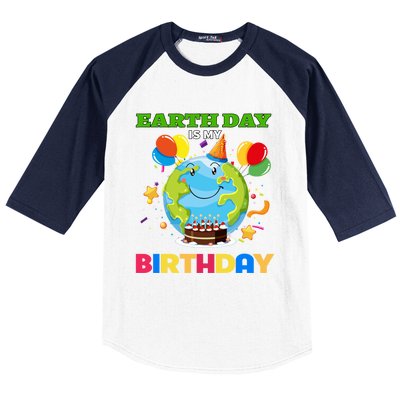 Earth Day Is My Birthday Tee Bday Environt Party Costume Gift Baseball Sleeve Shirt