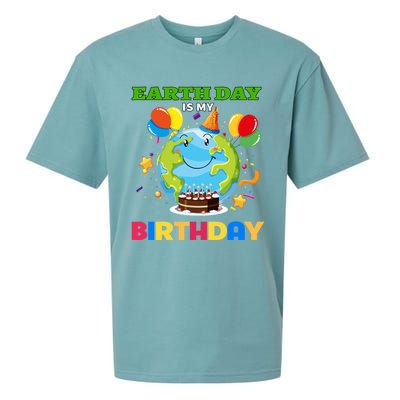 Earth Day Is My Birthday Tee Bday Environt Party Costume Gift Sueded Cloud Jersey T-Shirt