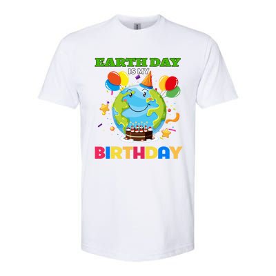 Earth Day Is My Birthday Tee Bday Environt Party Costume Gift Softstyle® CVC T-Shirt