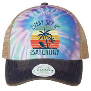 Every Day Is Saturday Funny Retirement Gift Men Women Legacy Tie Dye Trucker Hat