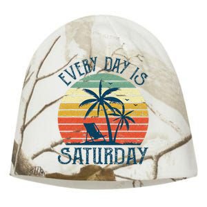 Every Day Is Saturday Funny Retirement Gift Men Women Kati - Camo Knit Beanie