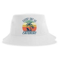 Every Day Is Saturday Funny Retirement Gift Men Women Sustainable Bucket Hat