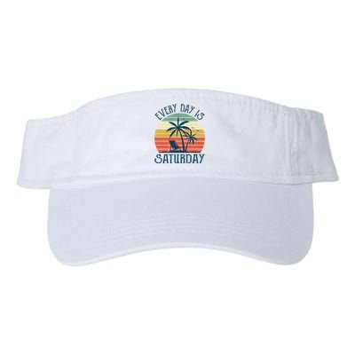 Every Day Is Saturday Funny Retirement Gift Men Women Valucap Bio-Washed Visor