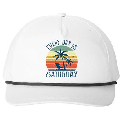 Every Day Is Saturday Funny Retirement Gift Men Women Snapback Five-Panel Rope Hat