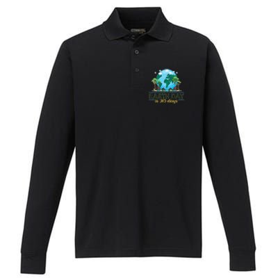 Earth Day is 365 Days Performance Long Sleeve Polo