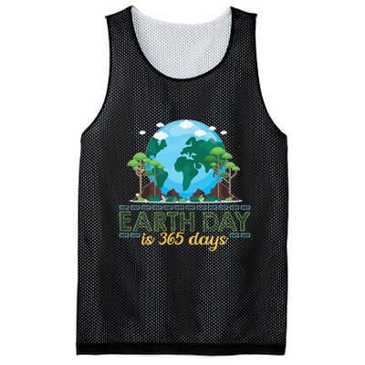 Earth Day is 365 Days Mesh Reversible Basketball Jersey Tank