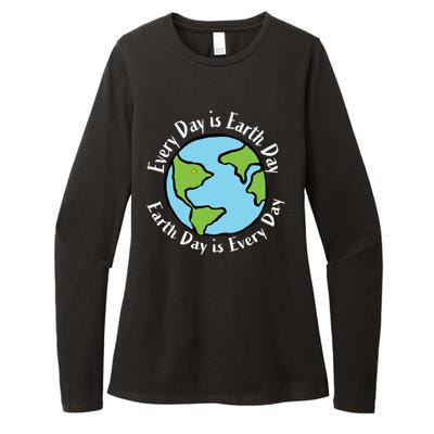 Every Day Is Earth Day World Womens CVC Long Sleeve Shirt