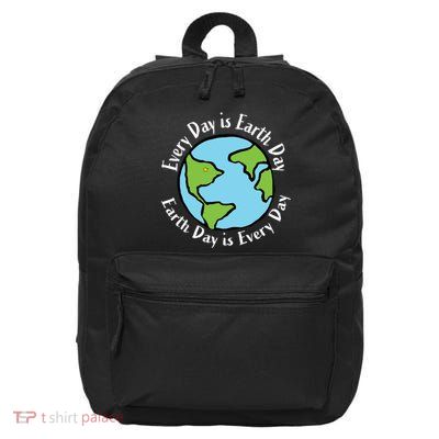 Every Day Is Earth Day World 16 in Basic Backpack