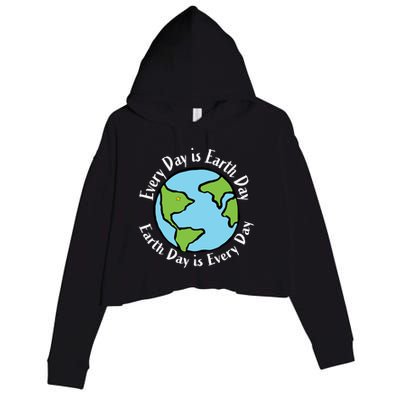 Every Day Is Earth Day World Crop Fleece Hoodie